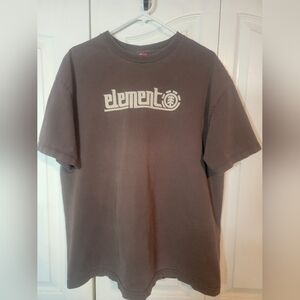 Element Chocolate Brown Tee with Logo